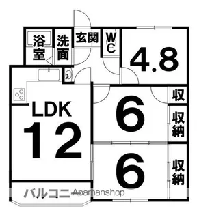 サンブライトハイツⅡ【2階】の間取り